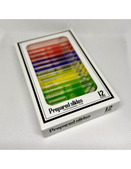 Muestras Biológicas Básicas Surtidas para Microscopio 12 piezas