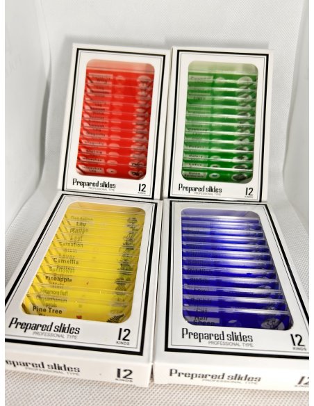 Kit de Muestras Biológicas Básicas para Microscopio 48 piezas