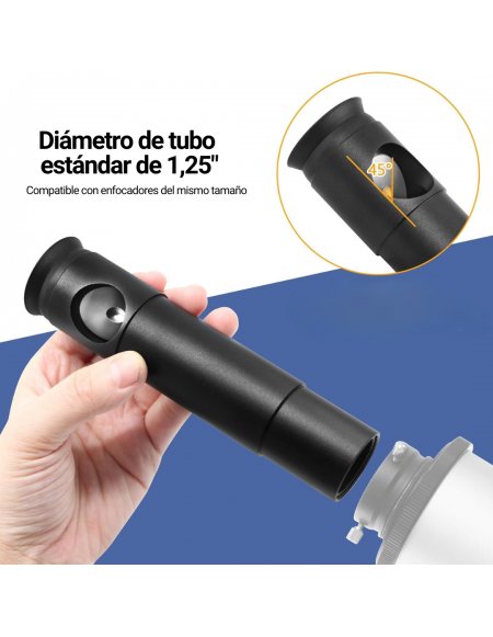 Colimador Cheshire para Telescopio Newtoniano