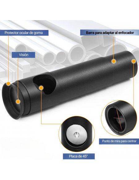 Colimador Cheshire para Telescopio Newtoniano