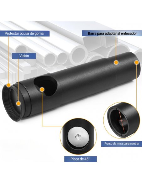 Colimador Cheshire para Telescopio Newtoniano