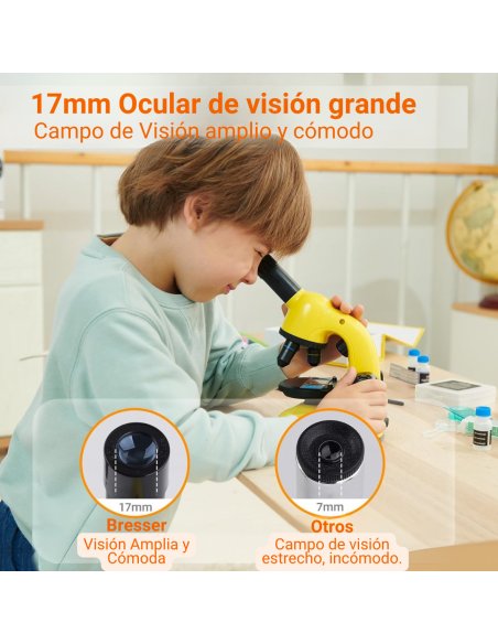 Microscopio para Niños 40x-750x Bresser STEM