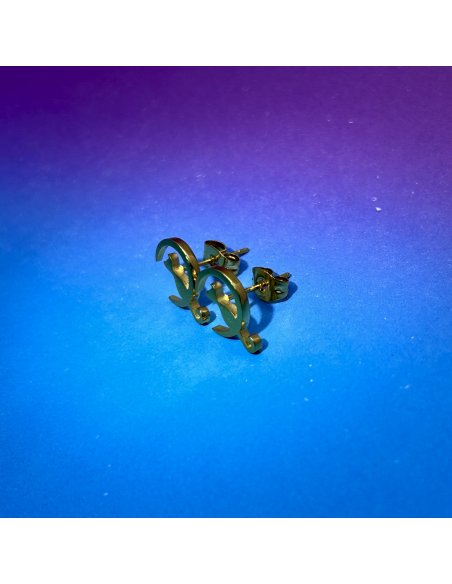 Topitos Gato en la Luna Dorados