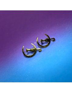 Topitos Gato en la Luna Dorados