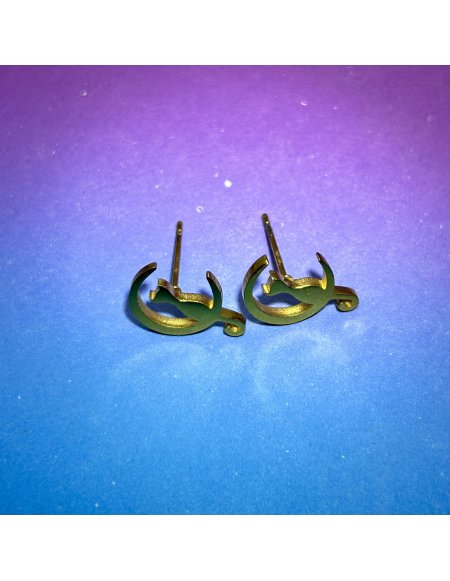 Topitos Gato en la Luna Dorados