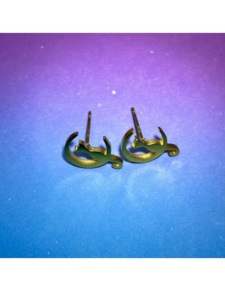 Topitos Gato en la Luna Dorados