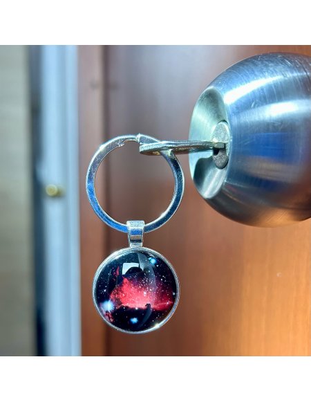 Llavero Doble Cara Nebulosa Cabeza de Caballo