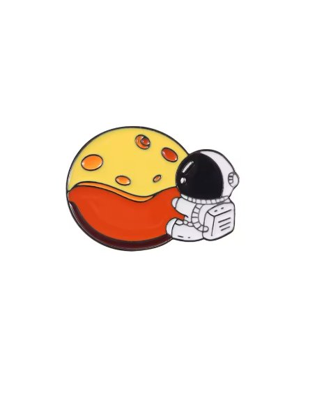Pin Astronauta Pizza-Luna