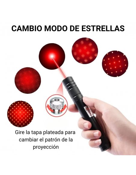 Láser Recargable de Largo Alcance