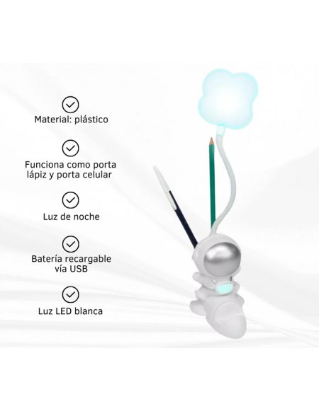 Lampara - Porta Celular Astronauta