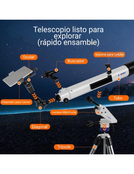 Telescopio Svbony SV520 90AZ