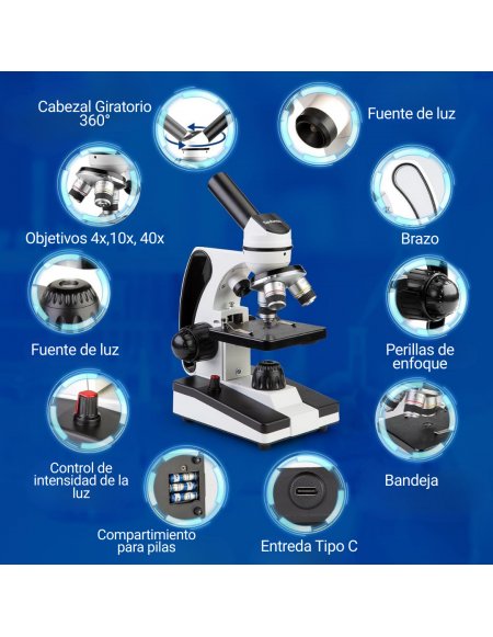 Microscopio Educativo Sedumic 40x-2000x