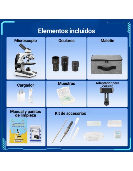 Microscopio Educativo Sedumic 40x-2000x