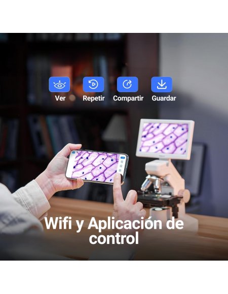 Microscopio TOMLOV DM301 Max – Pantalla de 7″