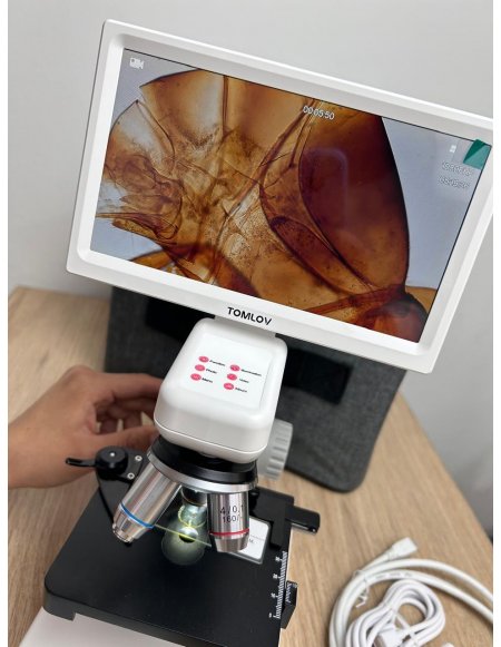 Microscopio TOMLOV DM301 Max – Pantalla de 7″