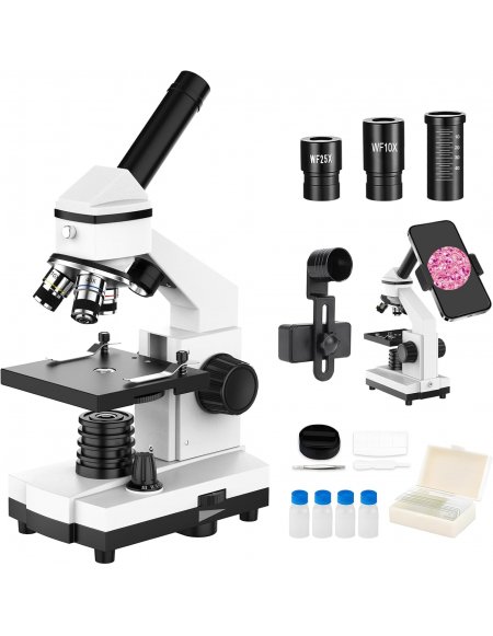 Microscopio Monocular Wozel 80x-2000x