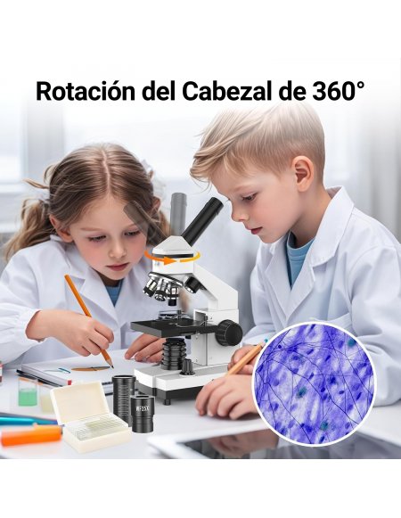 Microscopio Monocular Wozel 80x-2000x