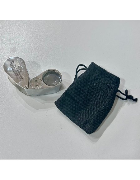 Lupa 40x25 para Geología Joyería LED UV