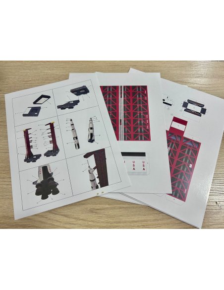 Modelo en Papel Saturno V para Armar