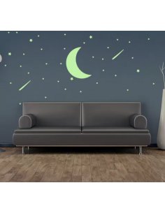 Stickers Luminosos Estrellas y Luna