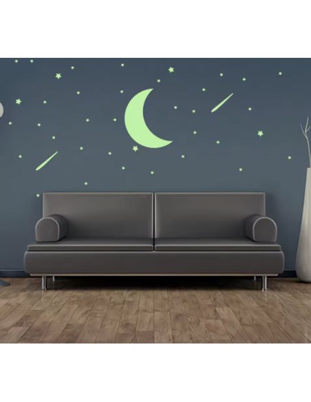 Stickers Luminosos Estrellas y Luna