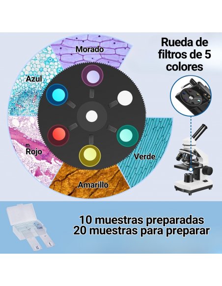 Microscopio Monocular Fitense 40x-2000x