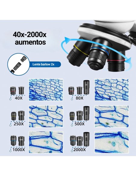 Microscopio Monocular Fitense 40x-2000x