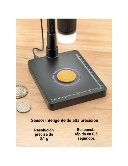 Microscopio Digital 12MP Tomlov DM4W con báscula