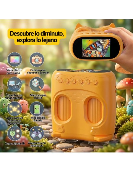 Microscopio y Telescopio 2 en 1