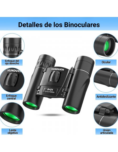 Binoculares Vundueh 8x21