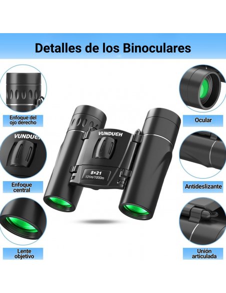 Binoculares Vundueh 8x21