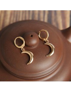 Aretes Luna Dorada