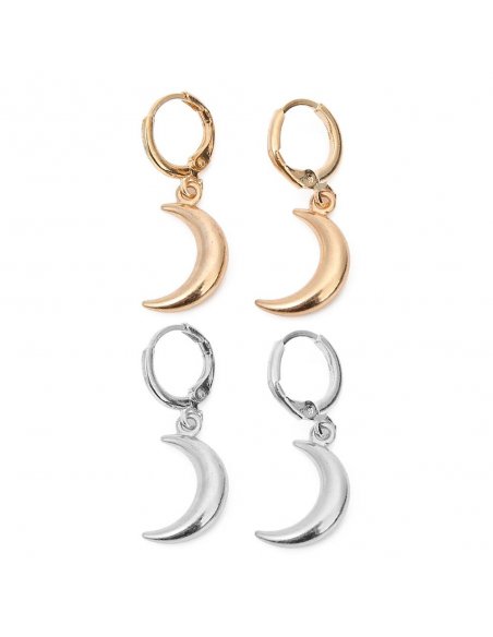 Aretes Luna Dorada