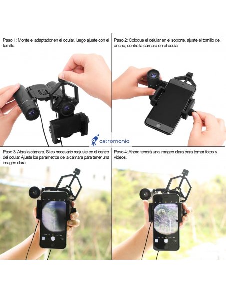 Soporte Celular para Binoculares y Telescopios