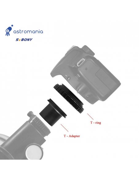 Anillo y Adaptador en T 1.25" para Nikon