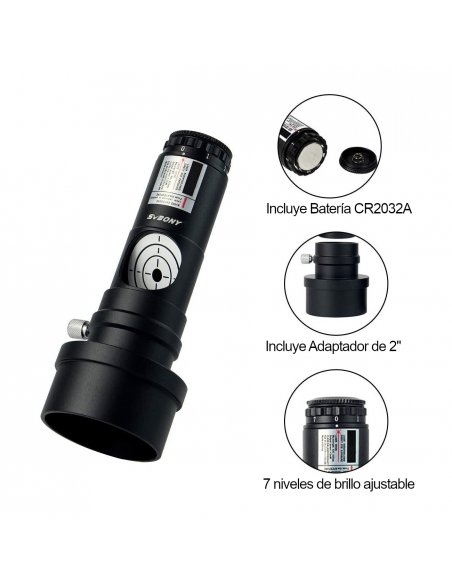 Colimador Láser de 1.25" con adaptador 2"