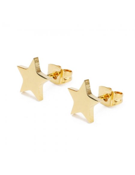 Aretes Mini Estrellas Doradas