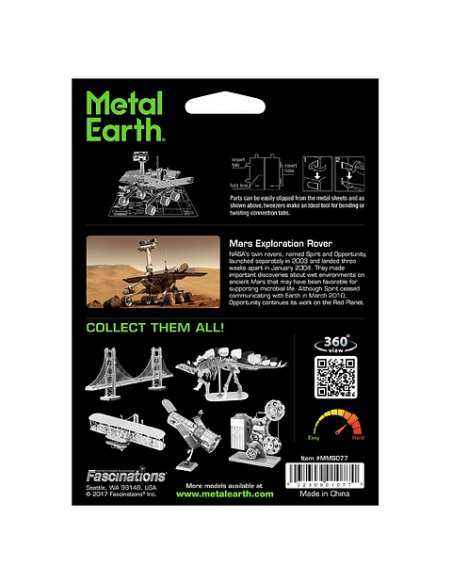 Modelo Metálico para Armar Rover en Marte