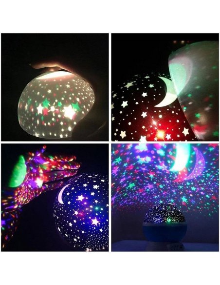 Lampara Proyector de Estrellas - Azul