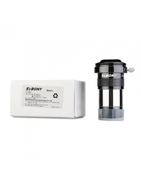 Barlow 2X con Anillo de Ajuste