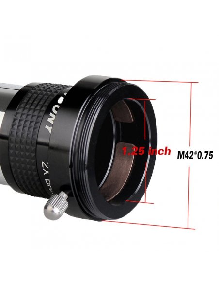 Barlow 2X con Anillo de Ajuste