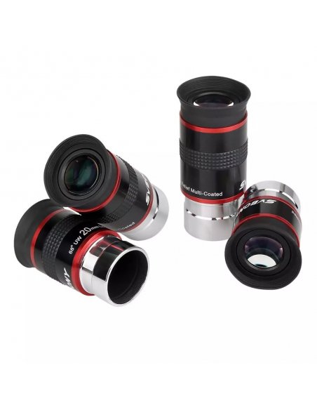 Kit Oculares 6mm 9mm 15mm 20mm UWA