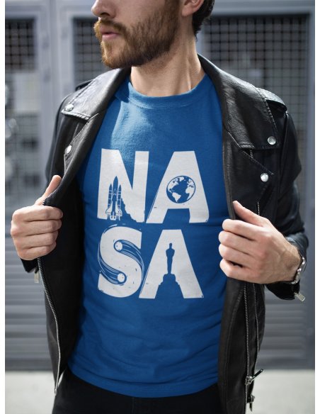Camiseta NASA Azul Unisex