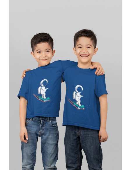 Camiseta Skateboarder Azul