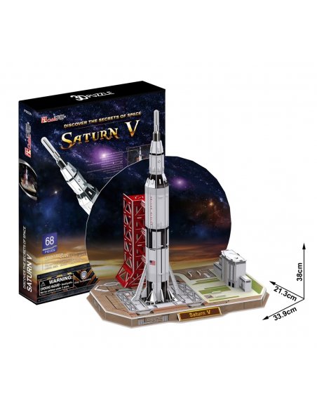 Rompecabezas 3D Cohete Saturno V