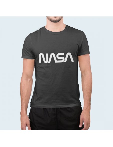 Camiseta NASA Worm Gris Unisex