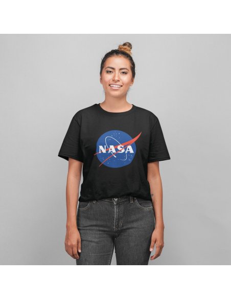 Camiseta NASA Negra Unisex