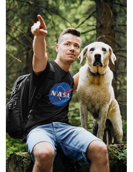 Camiseta NASA Negra Unisex
