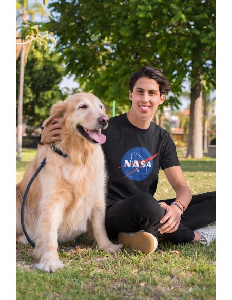Camiseta NASA Negra Unisex