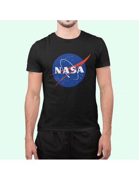 Camiseta NASA Negra Unisex